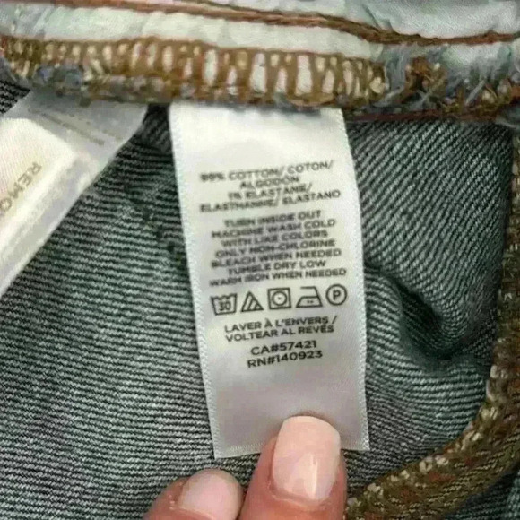 EUC Loft Denim Frayed Skirt - Picture 7 of 7